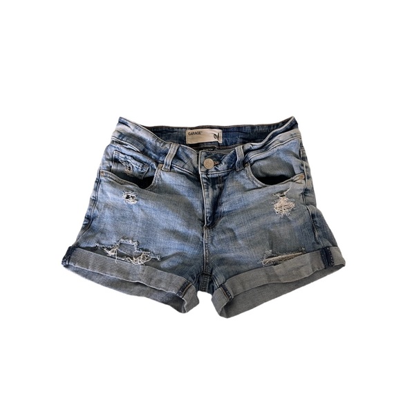Garage Distressed Boyfriend Jean Shors - Picture 1 of 4